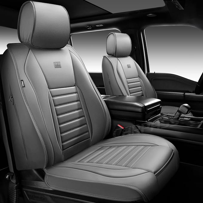 Universal Seat Covers — Full Set — Gray