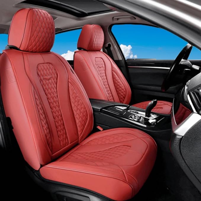 Universal Seat Covers — Full Set — Red
