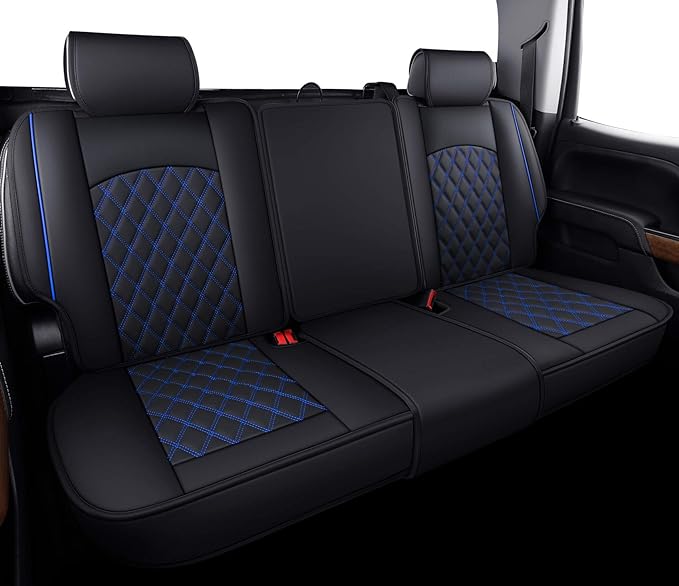 Faux Leather Seat Covers for Chevrolet Silverado / GMC Sierra — Blue