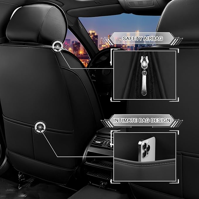 Seat Covers for Honda Civic — Full Set — Black
