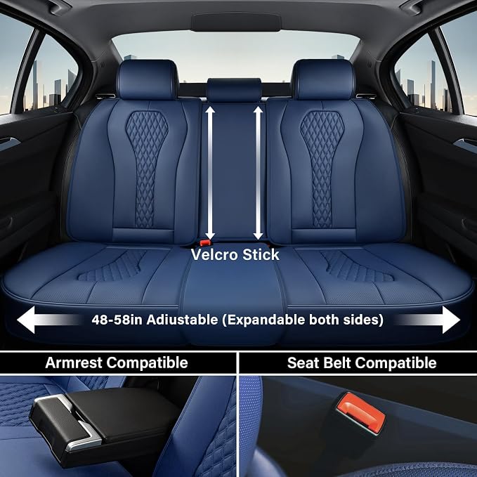 Universal Seat Covers — Full Set — Blue