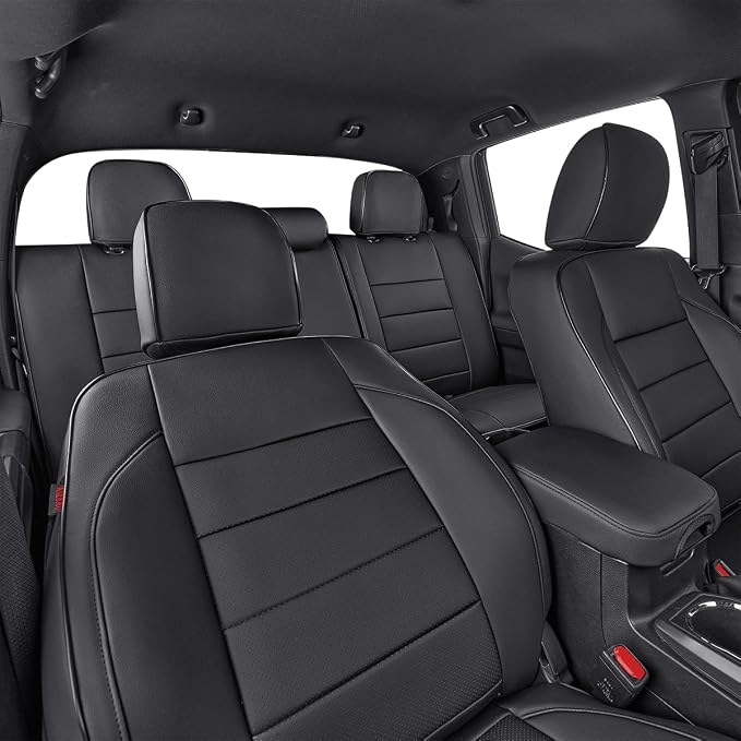 Faux Leather Seat Covers for Toyota Tacoma — Full Set — Black