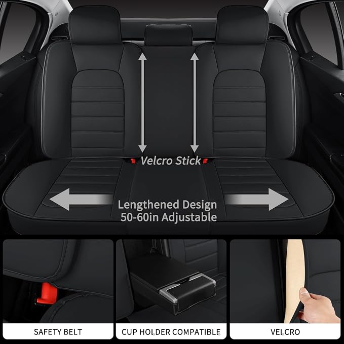 Universal Seat Covers — Full Set — Black