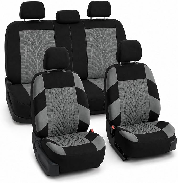 Universal Seat Covers — Full Set — Gray