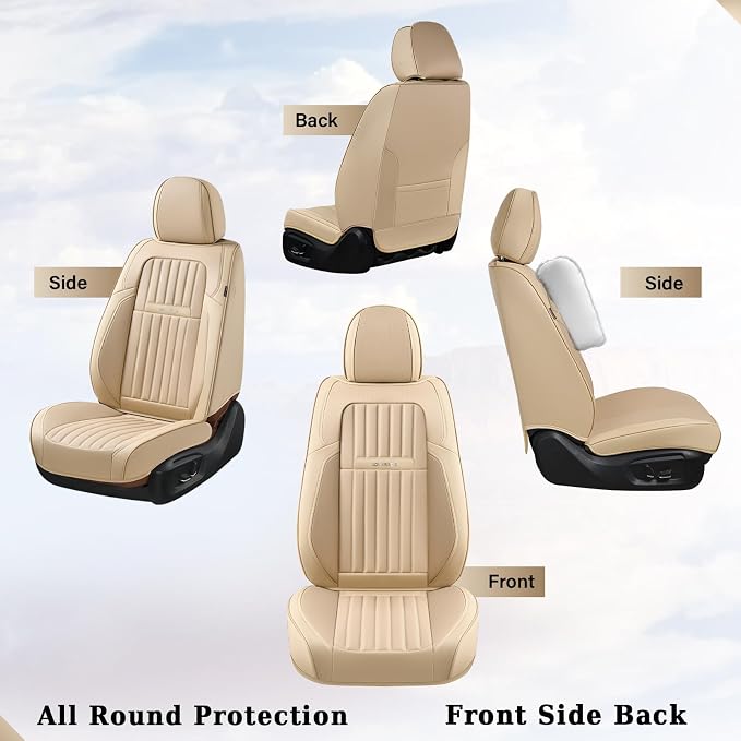 Universal Seat Covers — Full Set — Beige