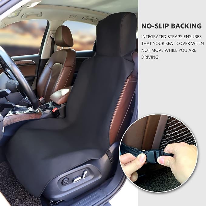 Universal Neoprene Seat Covers — Black