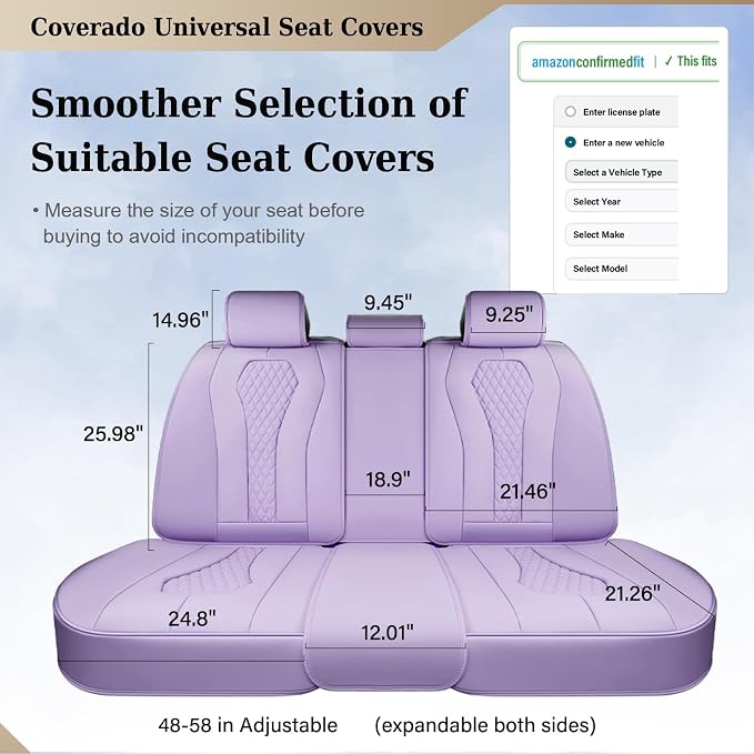 Universal Seat Covers — Purple