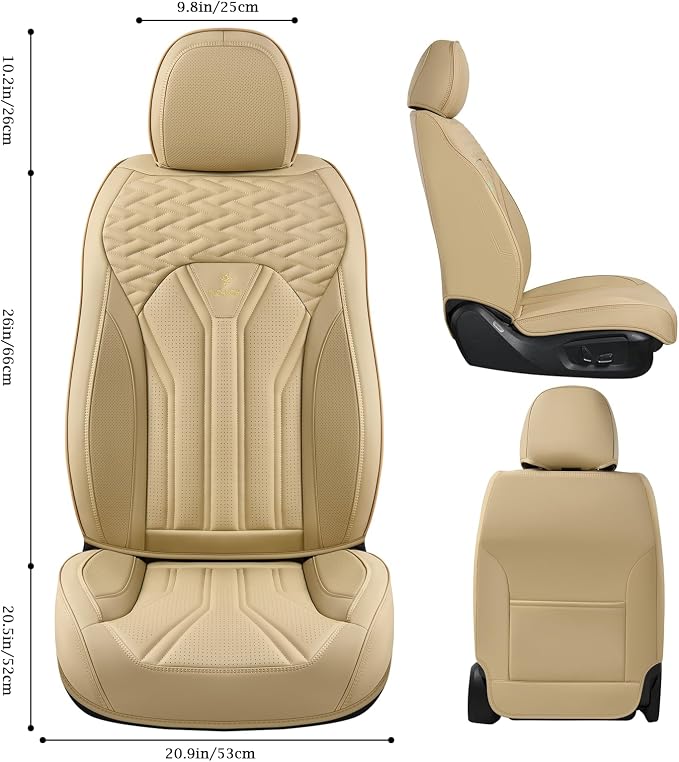 Universal Seat Covers — Full Set — Beige