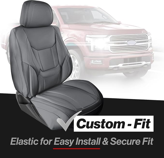 Seat Covers for Ram 2500 / Ram 3500 — Front Seat — Gray