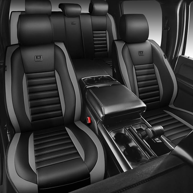 Universal Seat Covers — Full Set — Black / Gray