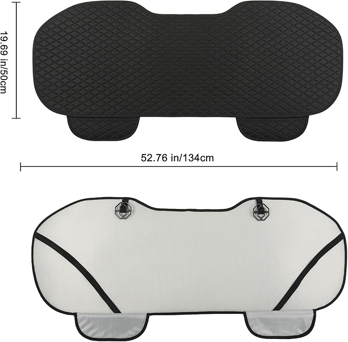 Universal Fabric Seat Covers — Black