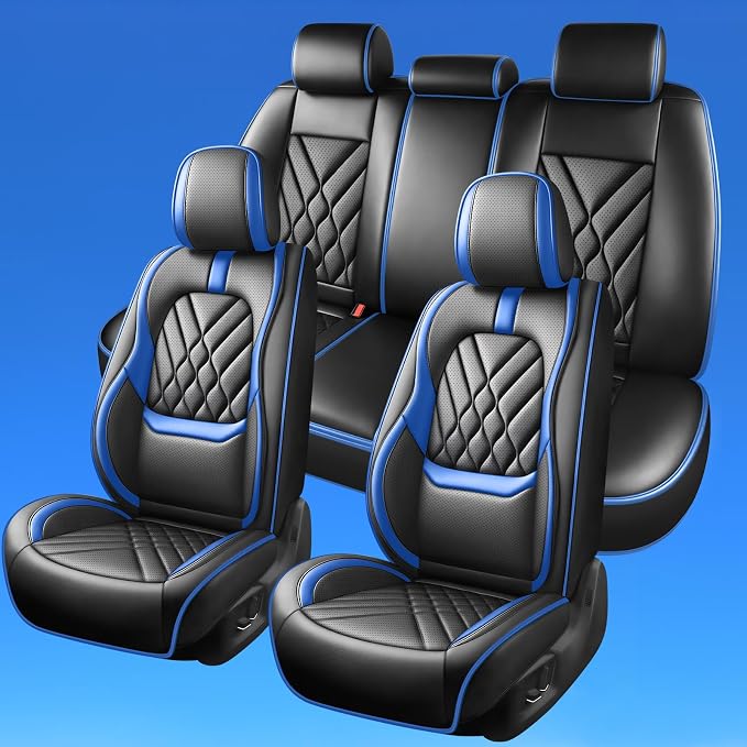 Seat Covers for Nissan Leaf — Full Set — Blue