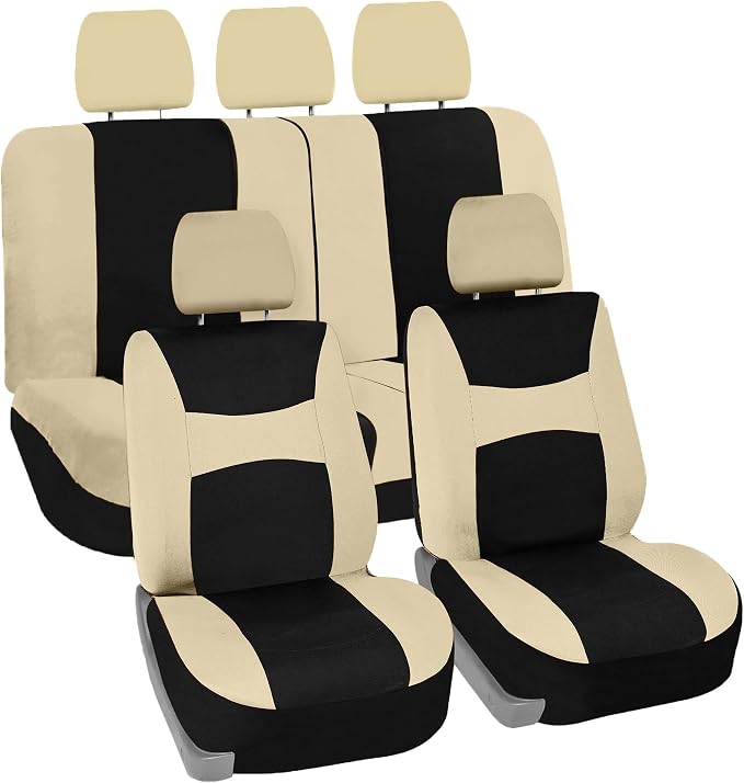 Universal Seat Covers — Full Set — Beige