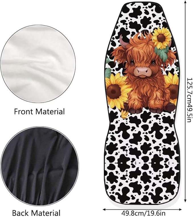 Car Seat Covers — Front Seat — Black