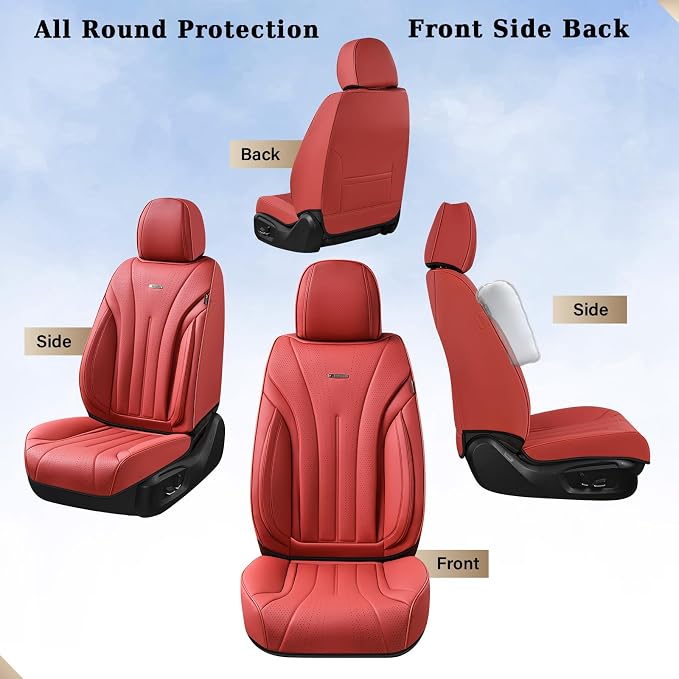 Universal Seat Covers — Front Seat — Red