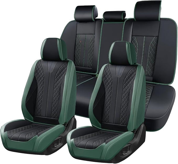 Universal Seat Covers โ Full Set โ Black / Green