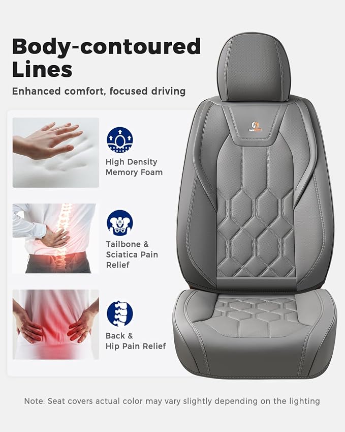 Universal Seat Covers — Full Set — Gray