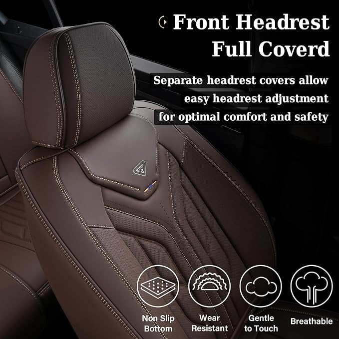Universal Seat Covers — Full Set — Coffee