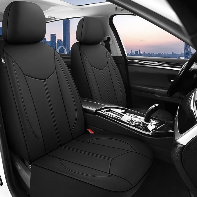 Universal Neoprene Seat Covers — Black