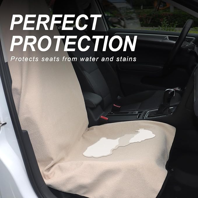 Car Seat Covers — Front Seat — White