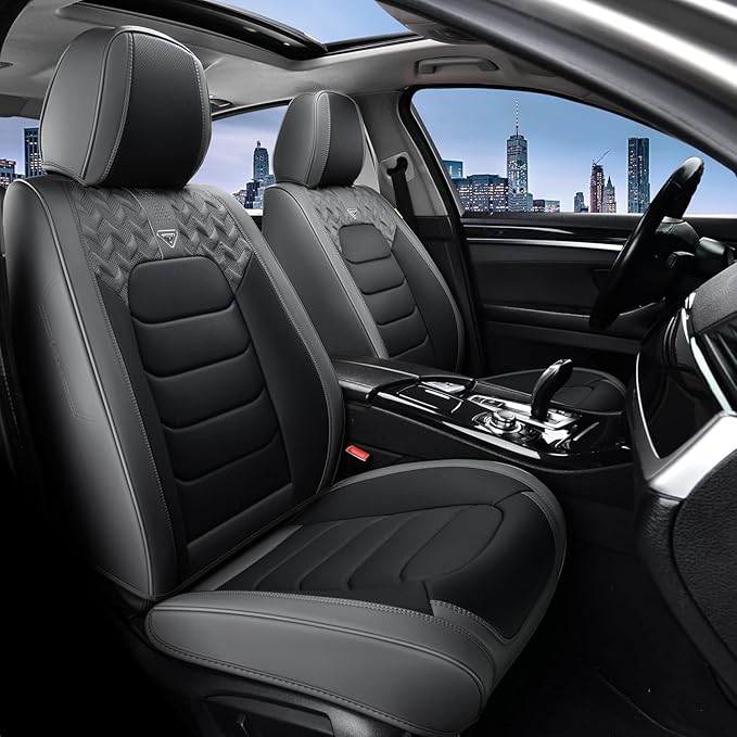 Universal Seat Covers — Front Seat — Gray / Black