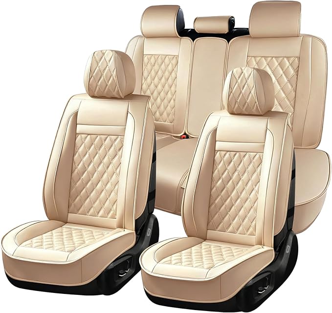 Universal Seat Covers — Full Set — Beige