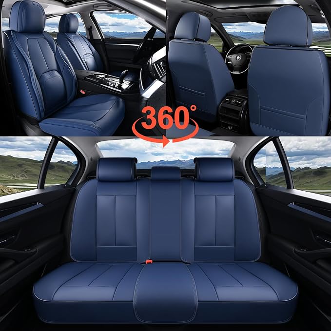 Universal Seat Covers — Full Set — Blue