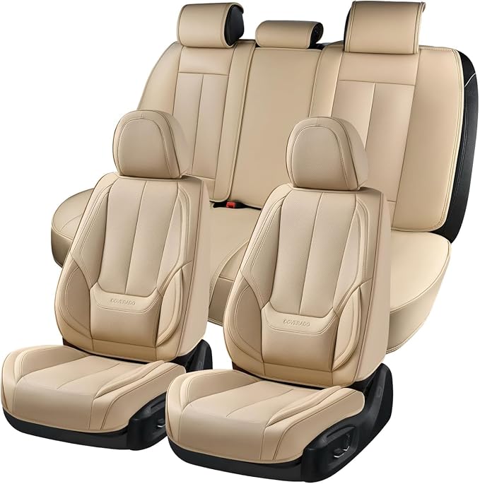 Universal Seat Covers — Full Set — Beige