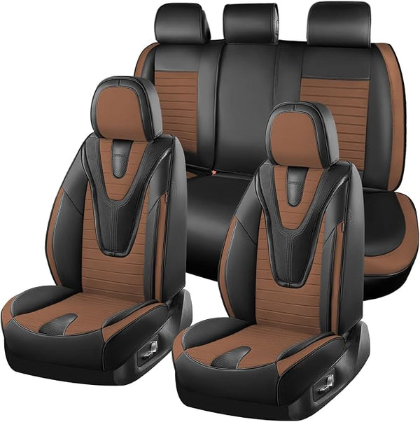 Universal Seat Covers โ Full Set โ Black / Brown