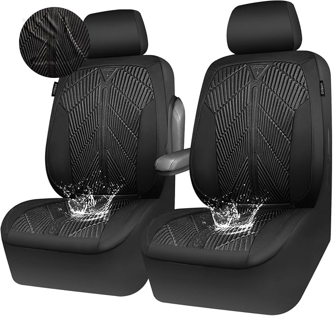 Universal Neoprene Seat Covers — Front Seat — Black