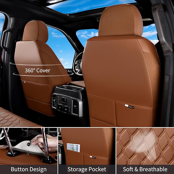 Seat Covers for Chevrolet Silverado / GMC Sierra — Brown