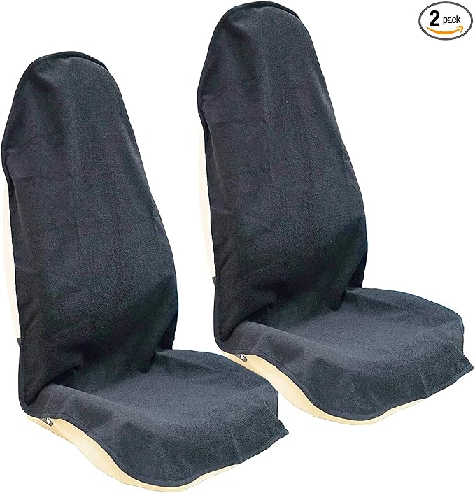 Car Seat Covers — Front Seat — Black