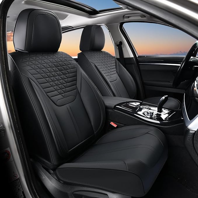 Universal Seat Covers — Front Seat — Black
