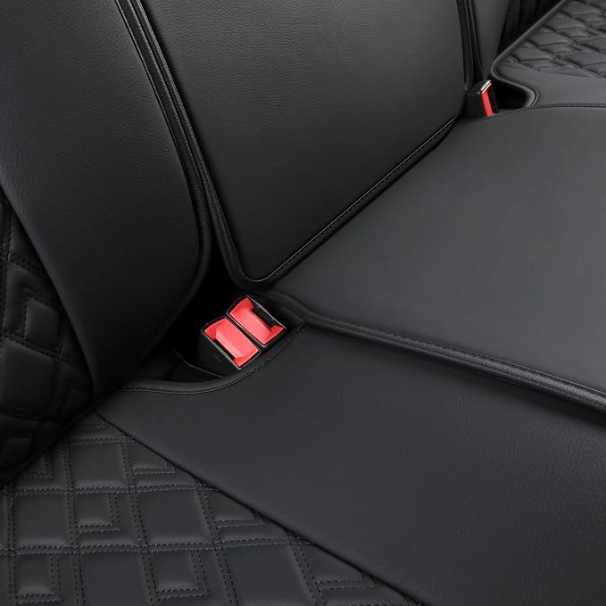 Seat Covers for Chevrolet Silverado / GMC Sierra — Rear Seat — Black / White