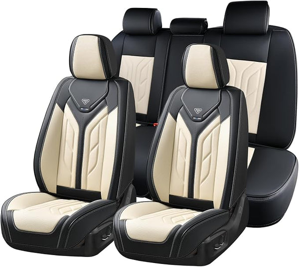 Universal Seat Covers โ Full Set โ Black / Beige