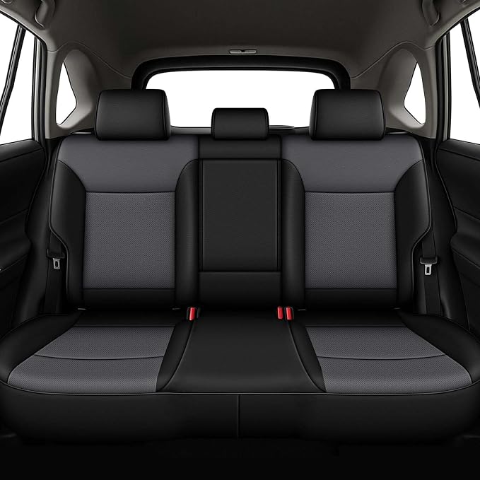 Faux Leather Seat Covers for Toyota RAV4 — Full Set — Black / Gray