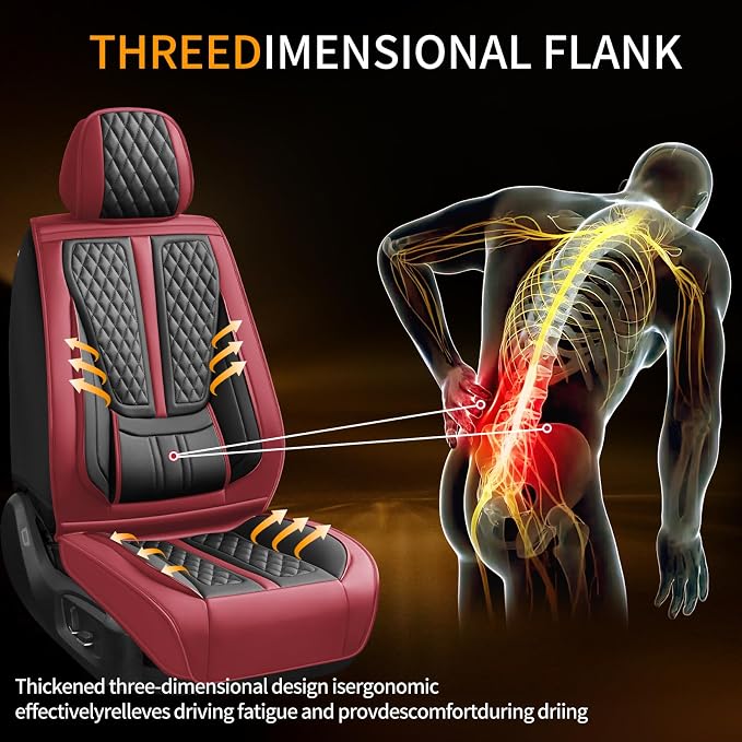 Seat Covers for Nissan Murano — Front Seat — Red