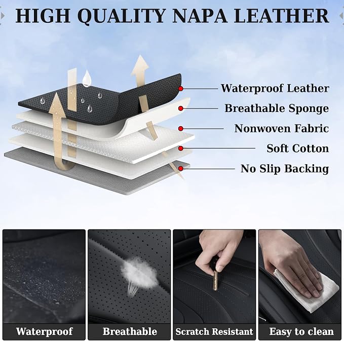 Universal Seat Covers — Full Set — Black