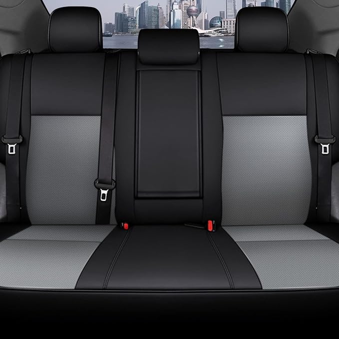 Faux Leather Seat Covers for Toyota Corolla — Full Set — Black / Gray