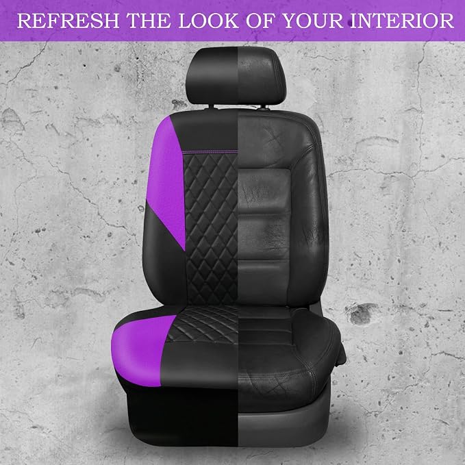 Universal Seat Covers — Full Set — Purple