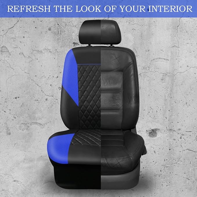 Universal Seat Covers — Full Set — Blue