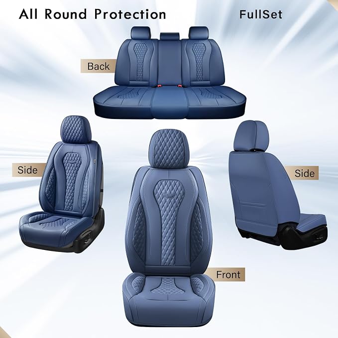 Universal Seat Covers — Full Set — Blue