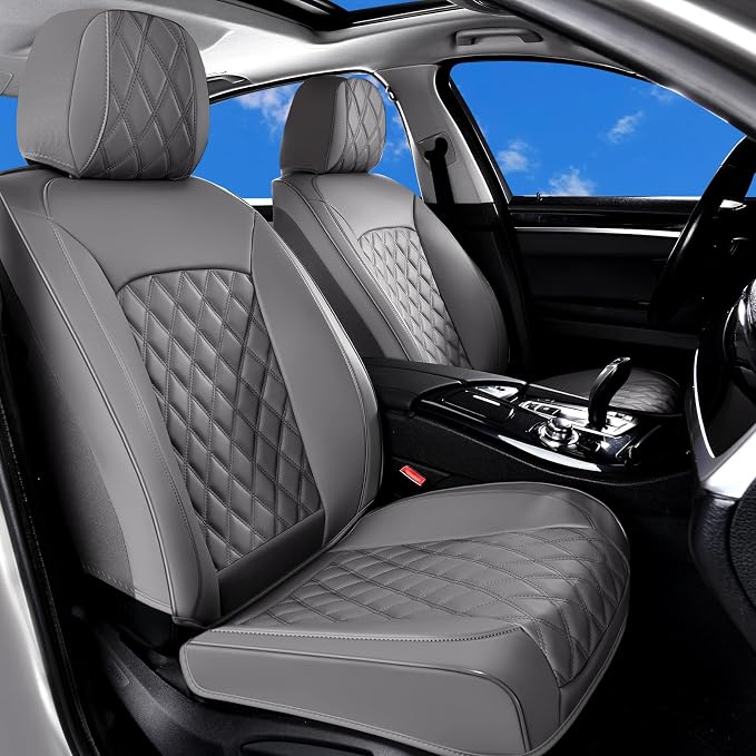 Universal Seat Covers — Front Seat — Gray