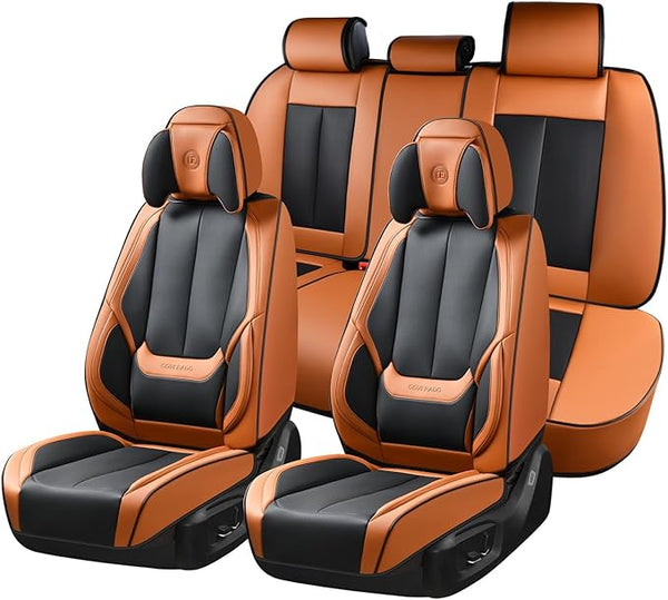 Universal Seat Covers โ Full Set โ Black / Brown