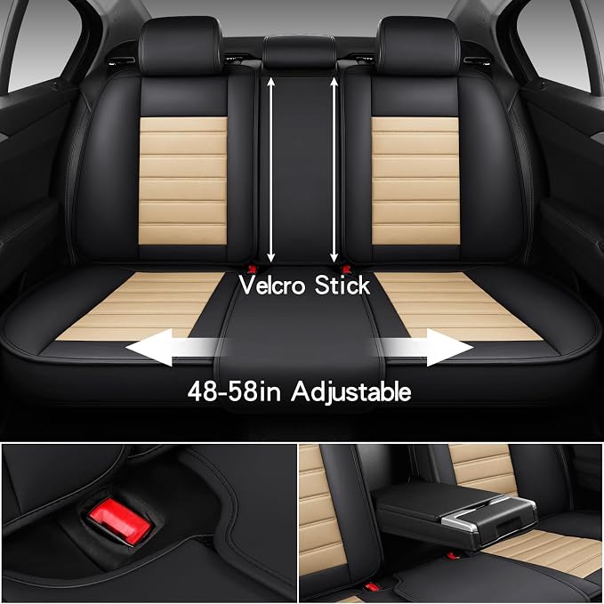 Universal Seat Covers — Full Set — Brown / Beige