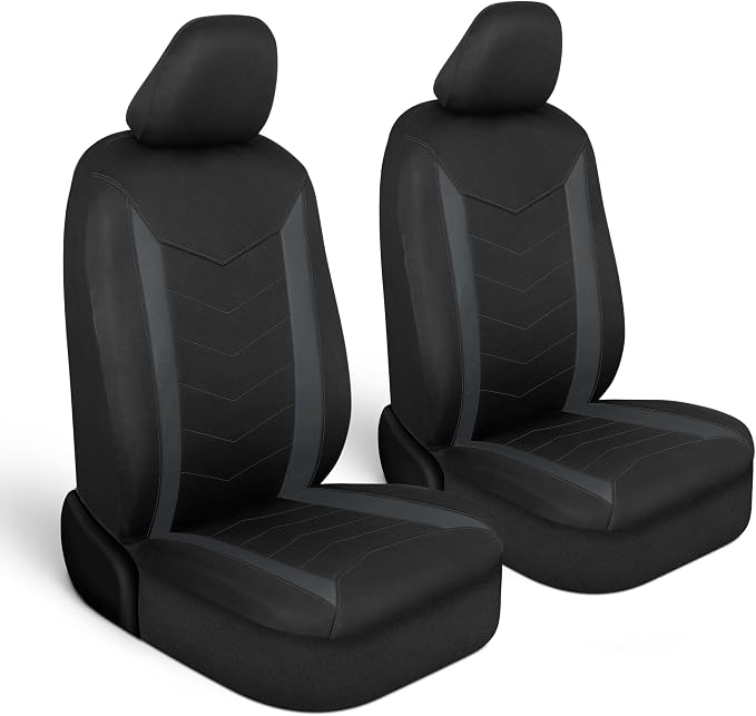 Neoprene Car Seat Covers — Front Seat — Gray