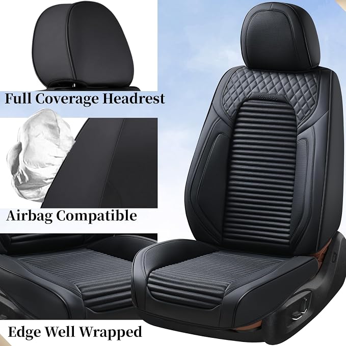Universal Seat Covers — Full Set — Black