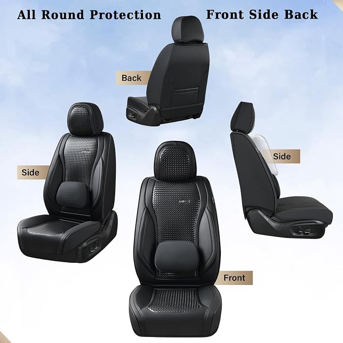 Universal Seat Covers — Front Seat — Black