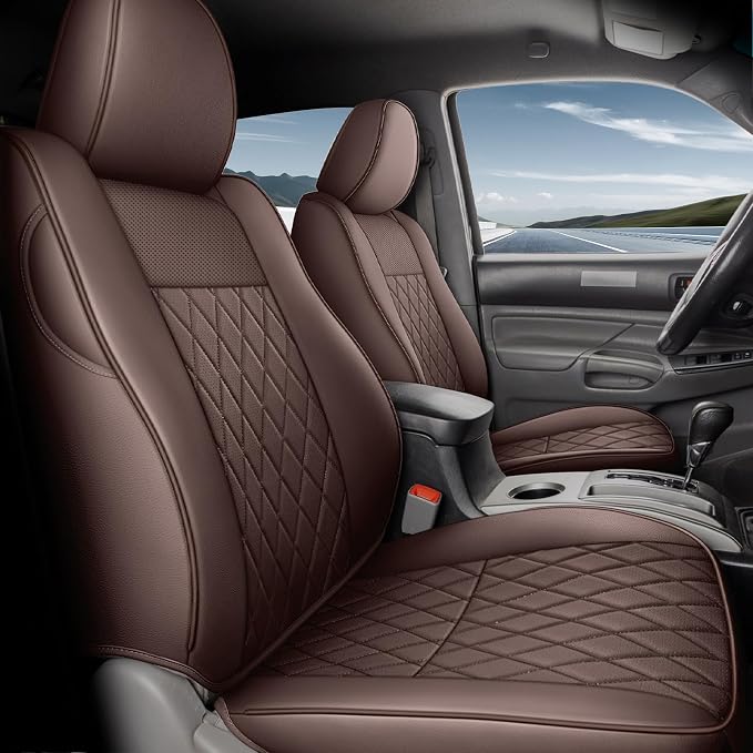 Seat Covers for Toyota Tacoma — Full Set — Brown