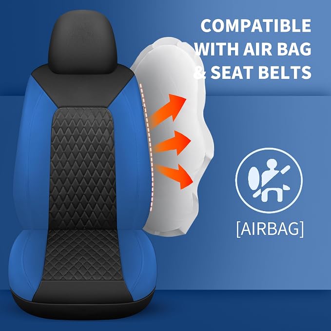 Universal Faux Leather Seat Covers — Full Set